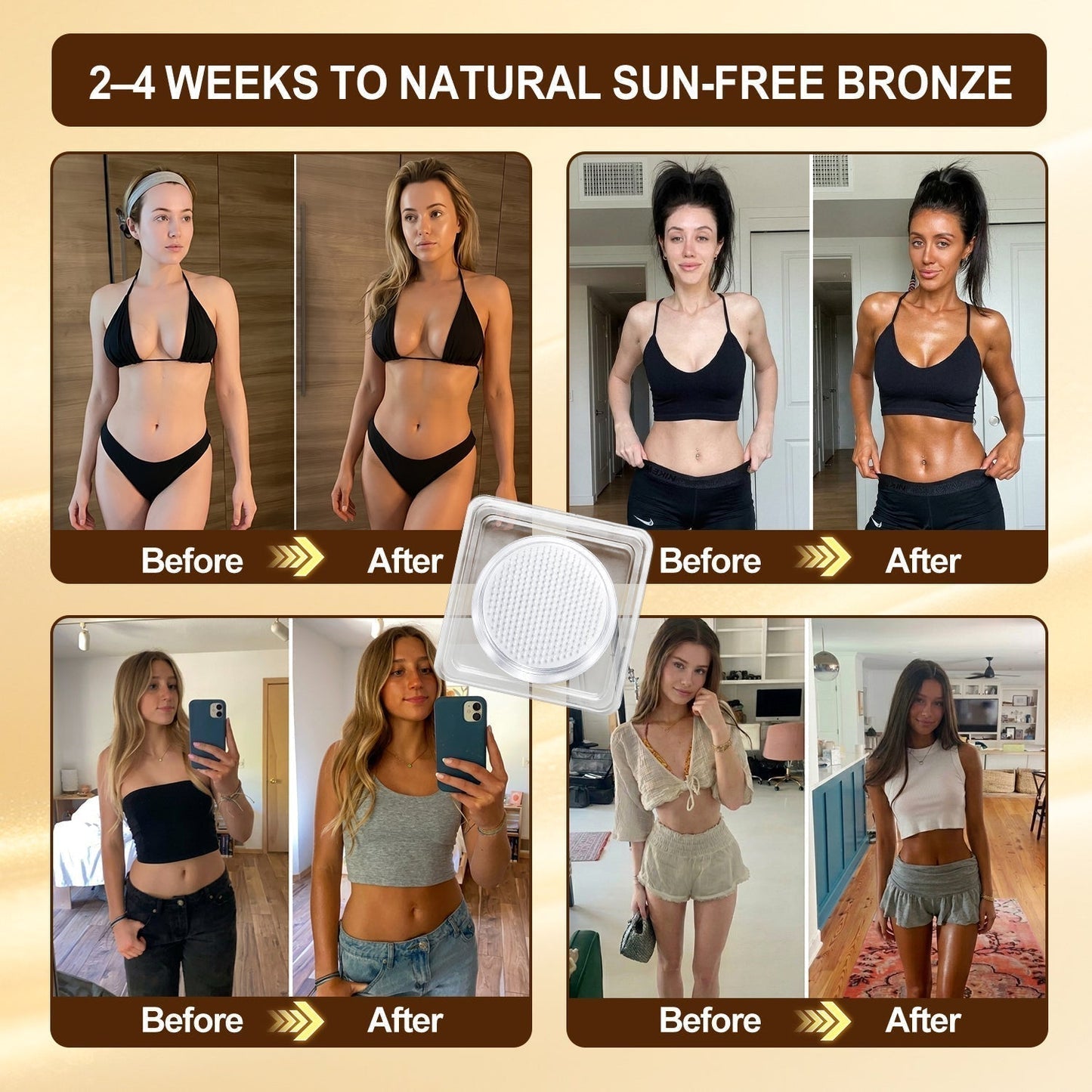 𝑮𝒂𝒇𝒂𝒄𝒆® Sunless Natural Glow Transdermal Tanning Micro-Needle Patch