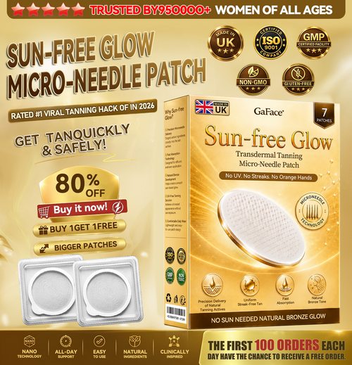 𝑮𝒂𝒇𝒂𝒄𝒆® Sunless Natural Glow Transdermal Tanning Micro-Needle Patch