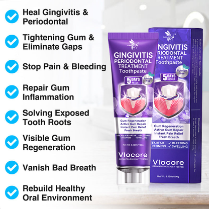 GLIMMERLY® VioCore Bee Venom Gingivitis & Periodontitis Treatment Toothpaste🎄📀