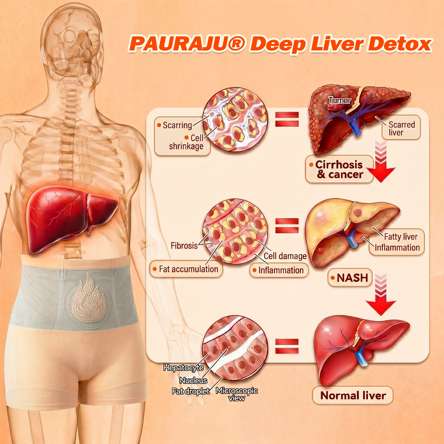 PAURAJU® 30-Min All-in-One Micro-Particle Fat-Burning Shorts✅Ignites deep microcirculation to melt fat, flush toxins, and reverse metabolic aging.