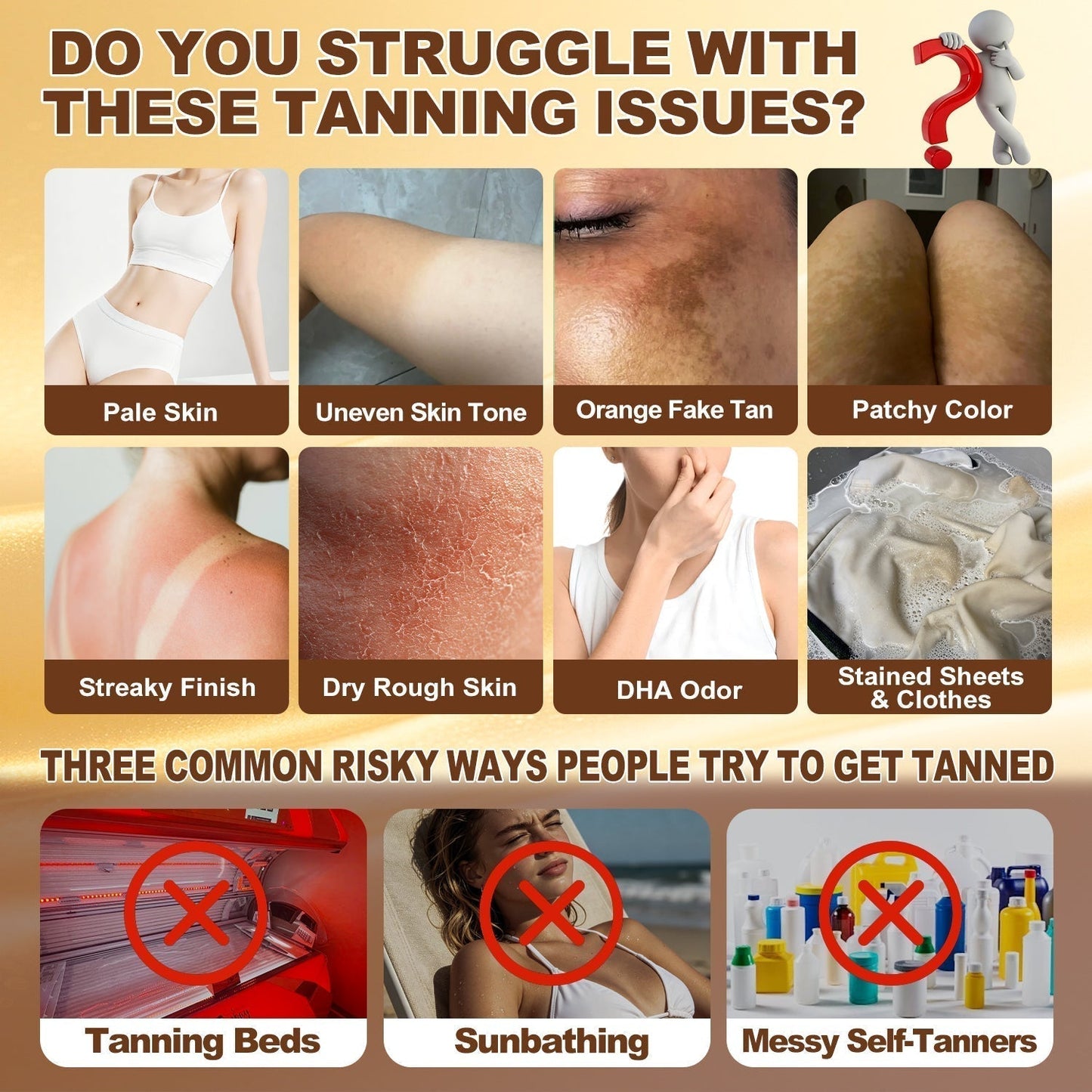 𝑮𝒂𝒇𝒂𝒄𝒆® Sunless Natural Glow Transdermal Tanning Micro-Needle Patch