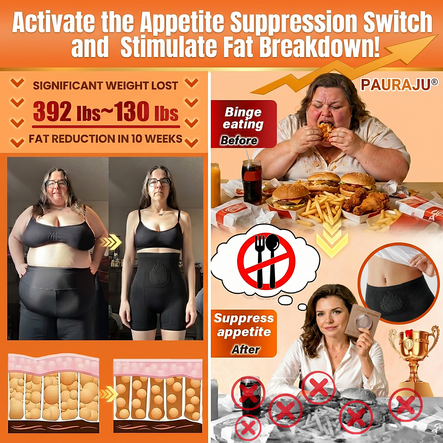 PAURAJU® 30-Min All-in-One Micro-Particle Fat-Burning Shorts✅Ignites deep microcirculation to melt fat, flush toxins, and reverse metabolic aging.