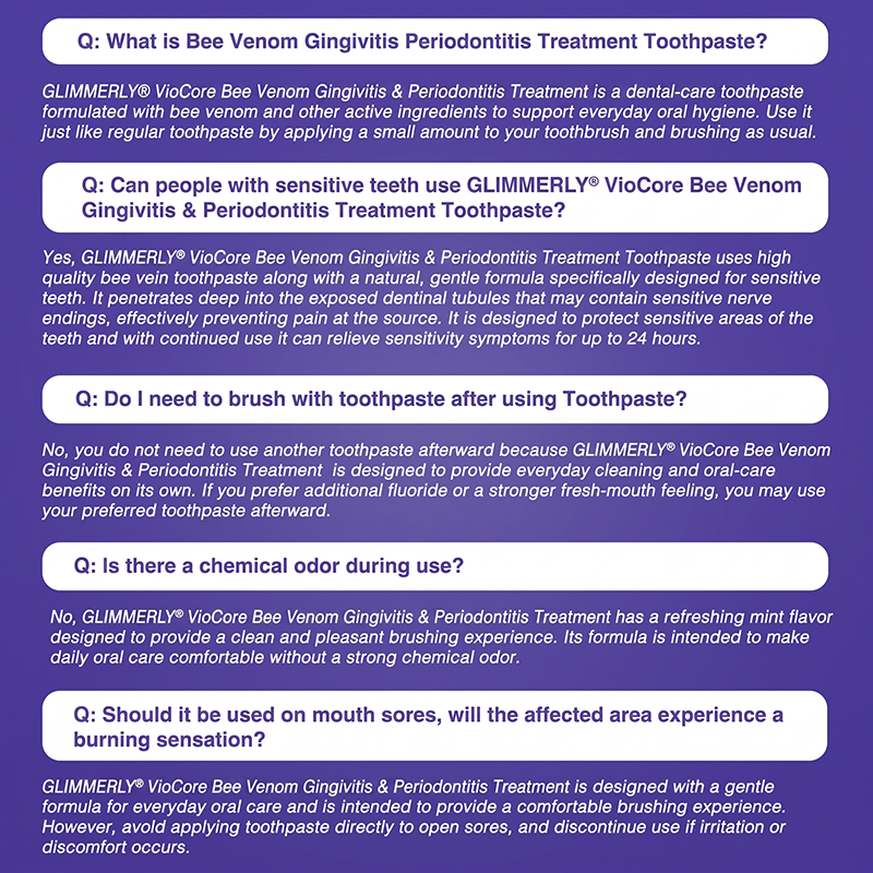 GLIMMERLY® VioCore Bee Venom Gingivitis & Periodontitis Treatment Toothpaste🎄📀
